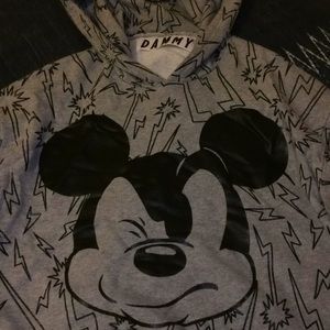 Dammy Mickey Mouse poll over hoodie